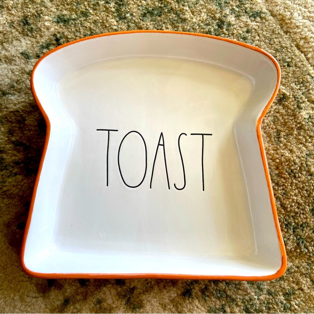 Rae Dunn Large Toast Plate Dish for Breakfast!